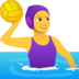 Woman Playing Water Polo Emoji Copy Paste ― 🤽‍♀ - joypixels
