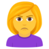 Woman Pouting Emoji Copy Paste ― 🙎‍♀ - joypixels