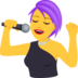 Woman Singer Emoji Copy Paste ― 👩‍🎤 - joypixels