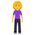 Woman Standing Emoji Copy Paste ― 🧍‍♀ - joypixels