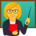 Woman Teacher Emoji Copy Paste ― 👩‍🏫 - joypixels