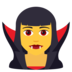 Woman Vampire Emoji Copy Paste ― 🧛‍♀ - joypixels