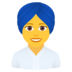 Woman Wearing Turban Emoji Copy Paste ― 👳‍♀ - joypixels