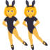 Women With Bunny Ears Emoji Copy Paste ― 👯‍♀ - joypixels