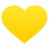 Yellow Heart Emoji Copy Paste ― 💛 - joypixels