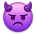 Angry Face With Horns Emoji Copy Paste ― 👿 - lg