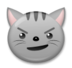 Cat With Wry Smile Emoji Copy Paste ― 😼 - lg