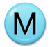 Circled M Emoji Copy Paste ― Ⓜ️ - lg