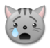 Crying Cat Emoji Copy Paste ― 😿 - lg