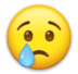 Crying Face Emoji Copy Paste ― 😢 - lg