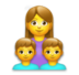 Family: Woman, Boy, Boy Emoji Copy Paste ― 👩‍👦‍👦 - lg