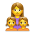 Family: Woman, Girl, Girl Emoji Copy Paste ― 👩‍👧‍👧 - lg