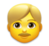 Man: Blond Hair Emoji Copy Paste ― 👱‍♂ - lg