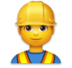 Man Construction Worker Emoji Copy Paste ― 👷‍♂ - lg