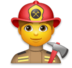 Man Firefighter Emoji Copy Paste ― 👨‍🚒 - lg