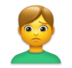 Man Frowning Emoji Copy Paste ― 🙍‍♂ - lg
