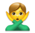 Man Gesturing NO Emoji Copy Paste ― 🙅‍♂ - lg
