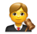 Man Judge Emoji Copy Paste ― 👨‍⚖ - lg