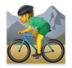 Man Mountain Biking Emoji Copy Paste ― 🚵‍♂ - lg