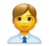Man Office Worker Emoji Copy Paste ― 👨‍💼 - lg