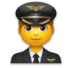 Man Pilot Emoji Copy Paste ― 👨‍✈ - lg