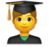 Man Student Emoji Copy Paste ― 👨‍🎓 - lg