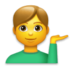 Man Tipping Hand Emoji Copy Paste ― 💁‍♂ - lg