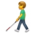 Man With White Cane Emoji Copy Paste ― 👨‍🦯 - lg