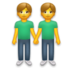 Men Holding Hands Emoji Copy Paste ― 👬 - lg