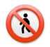 No Pedestrians Emoji Copy Paste ― 🚷 - lg