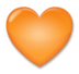 Orange Heart Emoji Copy Paste ― 🧡 - lg