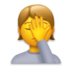 Person Facepalming Emoji Copy Paste ― 🤦 - lg