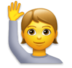 Person Raising Hand Emoji Copy Paste ― 🙋 - lg