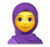 Woman With Headscarf Emoji Copy Paste ― 🧕 - lg