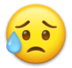Sad But Relieved Face Emoji Copy Paste ― 😥 - lg