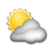 Sun Behind Cloud Emoji Copy Paste ― ⛅ - lg