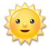 Sun With Face Emoji Copy Paste ― 🌞 - lg