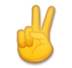 Victory Hand Emoji Copy Paste ― ✌️ - lg