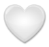 White Heart Emoji Copy Paste ― 🤍 - lg