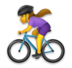 Woman Biking Emoji Copy Paste ― 🚴‍♀ - lg