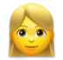 Woman: Blond Hair Emoji Copy Paste ― 👱‍♀ - lg