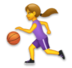 Woman Bouncing Ball Emoji Copy Paste ― ⛹️‍♀ - lg