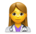 Woman Health Worker Emoji Copy Paste ― 👩‍⚕ - lg