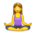 Woman In Lotus Position Emoji Copy Paste ― 🧘‍♀ - lg