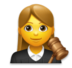 Woman Judge Emoji Copy Paste ― 👩‍⚖ - lg