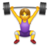 Woman Lifting Weights Emoji Copy Paste ― 🏋️‍♀ - lg