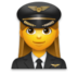 Woman Pilot Emoji Copy Paste ― 👩‍✈ - lg