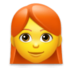 Woman: Red Hair Emoji Copy Paste ― 👩‍🦰 - lg
