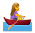Woman Rowing Boat Emoji Copy Paste ― 🚣‍♀ - lg