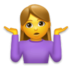Woman Shrugging Emoji Copy Paste ― 🤷‍♀ - lg